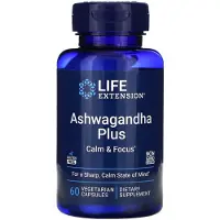 Life Extension - Ashwagandha Plus Rust & Focus, 60 capsules