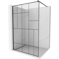 Mexen Kioto douchewand Walk-in 110 x 200 , zwart patroon 8 mm, zwart - 800-110-101-70-78