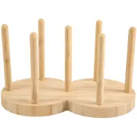 Jojomino bekerhouder, wegwerpbekerhouder, rek, plank, water, theekopjes, houten dispenser met langere stok, mokstandaard, organizer, 2