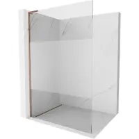 Mexen Kioto L douchescherm Walk-in 120 x 200 , transparant/ijzel, roze goud - 800-120-103-60-35
