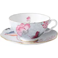 Wedgwood Cuckoo Theekopje & Schotel Set 1 Stuk (Verpakking van 1) Blauw
