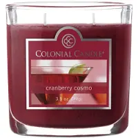 Colonial Candle Cranberry Cosmo Geurkaars in Pot, 2 Lont, 3,5 oz Gevlekte Waskaars