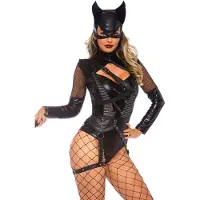 Leg avenue 2 PC Villainess Vixen bevat zwarte kleur