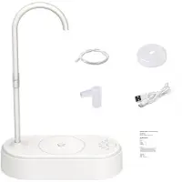 Melitt Waterflespomp Desktop Elektrische Waterdispenser Type-C Opladen Draagbare Automatische Desktop Waterpomp Wit