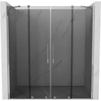 Mexen Velar Duo schuifdouchedeuren 180 , grafiet, chroom - 871-180-000-42-01