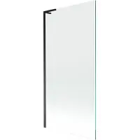 Mexen Next L badwand 1-delig 90 x 150 , transparant, zwart - 895-090-000-03-00-70