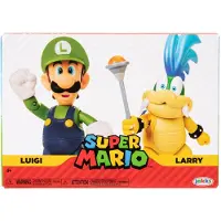 Super Mario Nintendo 4" Actiefiguren 2-pack - Luigi vs. Larry Koopa