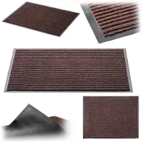 Kadax Antislip vuilvangmat, deurmat voor binnen en buiten, deurmat voor huisdeuren en entrees (bruin, 80 x 120 cm)