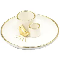 Jojomino 4-in-1 wierookhouder, brander voor het branden van salie, wierookstokje, smudgekom, wierookasvanger