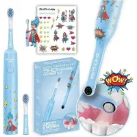 Shona Sonic tandenborstel - - Blauwe Visie - Voor kinderen - Unisex