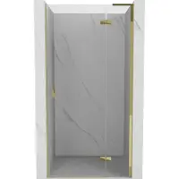 Mexen Mist-H L schuifdeur douche deuren rechts 90 , transparant, goud - 8A5L-090-000-50-00-P