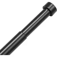 DUOKU Dubbele Gordijnroedes - - Model TW-R36/72 - Diameter 1" en 3/4" - Lengte 36 tot 72 inch - Zwart