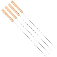 Basic BBQ Pennen Hout/Metaal 4 stuks