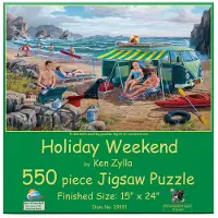 Sunsout INC - Holiday Weekend - 550 pc-puzzel van kunstenaar: Ken Zylla - Afgewerkt formaat 15 x 24" - MPN # 39991
