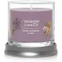 Yankee candle Dried Lavendel & Eik Geurstokjes, Signature 4.3oz Kleine Tumbler Kaars, Meer dan 20 Uur Brandtijd