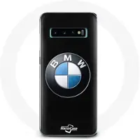 BMW Coque - - Samsung Galaxy S10 Plus - Logo - Zwart - Rigide