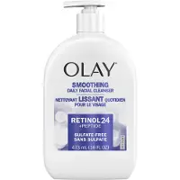 Olay Daily Face Cleanser - Retinol 24 + Peptides & Glycerin - Smoothing, Nourishing and Hydrating - Sulfate-Free Face Wash 16oz