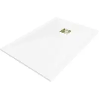 Mexen Stone+ rechthoekige composiet douchebak 110 x 90 , wit, gouden afdekking - 44109011-G