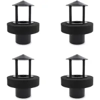 Torribaly 4X Drijvende Mistdispenser Luchtbevochtigergeneratoren Vernevelaar Waterfontein Mistmaker voor -Zwembadvijver (Zwart)
