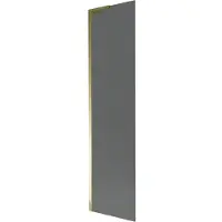 Mexen Next L badwand 1-vleugelig 50 x 150 , grafiet, goud - 895-050-000-03-40-50