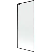 Mexen Next L badwand scherm 1-vleugelig 80 x 150 , zwart frame, zwart - 895-080-000-03-70-70