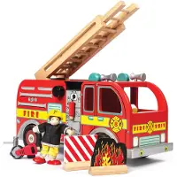 Le Toy Van Brandweerwagen en zijn accessoires TV427
