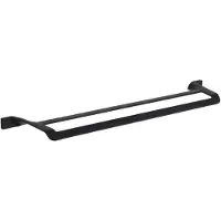 Mexen Rino dubbele handdoekhanger, zwart - 7027025-70