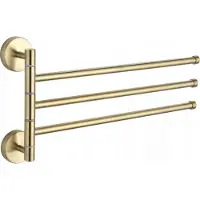 Mexen drievoudige draaibare handdoekhouder, goud - 7039243-50