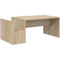 vidaXL Salontafel Sonoma-eik, 90 x 45 x 35 cm, houtvezel