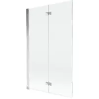 Mexen Mist badscherm 2-delig links 110 x 150 , transparant, chroom - 8A9-110-002-01-00-L