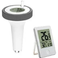 Torribaly Draadloze digitale binnen- en buitenthermometer voor zwembaden, watertemperatuurtestmeter voor zwemvijvers