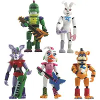 MaxPower Set van 5 FNAF Five Nights At Freddy's actiefiguur Funtime Sister Locatie Horrorpop Lichtgevende beweegbare gewrichten