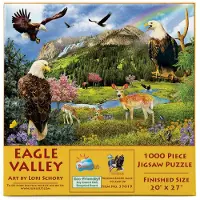 Sunsout INC - Eagle Valley - 1000 stuk Puzzel door Kunstenares: Lori Schory - Afmeting 20" x 27"