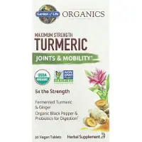 Elämän puutarha,Garden of Life - Mykind Organics Maximale Sterkte Kurkuma, 30 Tabletten