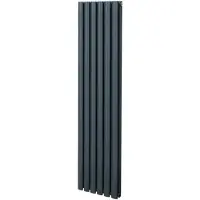 Monster Ovaal vormige radiator - 1600 mm x 360 mm - Anthracietgrijs