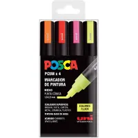 Posca Uni Set PC 5M Fluor - Pack van 4 markers