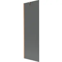 Mexen Next badscherm 1-deurs 60 x 150 , grafiet, geborsteld koper - 895-060-000-00-40-65