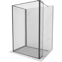 Mexen Kioto douchewand Walk-in 100 x 70 x 40 , zwart frame, zwart - 800-100-070-221-70-70-040