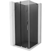 Mexen Velar L schuifdouchecabine 110 x 110 , grafiet, chroom - 871-110-110-43-01