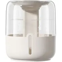 Typecat 6,8L Grote Capaciteit Luchtbevochtiger USB Dubbele Spray Stille Luchtbevochtiger Thuis Slaapzaal Slaapkamer Desktop met Nachtlampje Beige