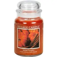 Village Candle Spiced Pumpkin Grote Apothekerspot Geurkaars 21,25 oz.