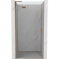 Mexen Mist-H L draaideur voor douche, links, 110 , transparant, geborsteld koper - 8A5L-110-000-65-00-L
