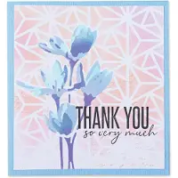 SIZZIX Layered stencils geo flowers -