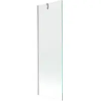 Mexen Next badwand 1-delig 60 x 150 , transparant, geborsteld nikkel - 895-060-000-00-00-97
