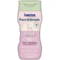 Coppertone Pure and Simple Baby Zonnebrandcr me SPF 50 Breedspectrum Zonnebrandcr me voor Baby 6 Fl Oz Fles