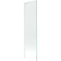 Mexen Next L badwand paneel 1-delig 50 x 150 , transparant, wit - 895-050-000-03-00-20