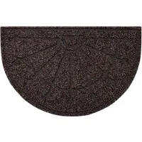 Rugsx Ruitenwisser PATIO 7097 halve cirkel anti slip, extern, intern, op een rubber - bruin 50x77 cm