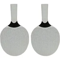 Torribaly Sportartikelen Siliconen Multi-Color Tafeltennisrackets Geschikt voor Beginners in Training en Competitie Grijs-Wit