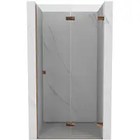 Mexen Lunar-F vouwdeur voor douche, rechts 90 , transparant, roze goud - 836-090-000-60-00-P