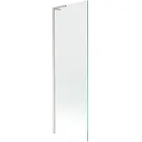Mexen Next L badscherm 1-delig 60 x 150 , transparant, geborsteld nikkel - 895-060-000-03-00-97